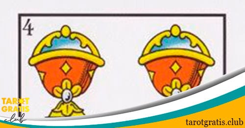 cuatro de copas - tarot gratis club